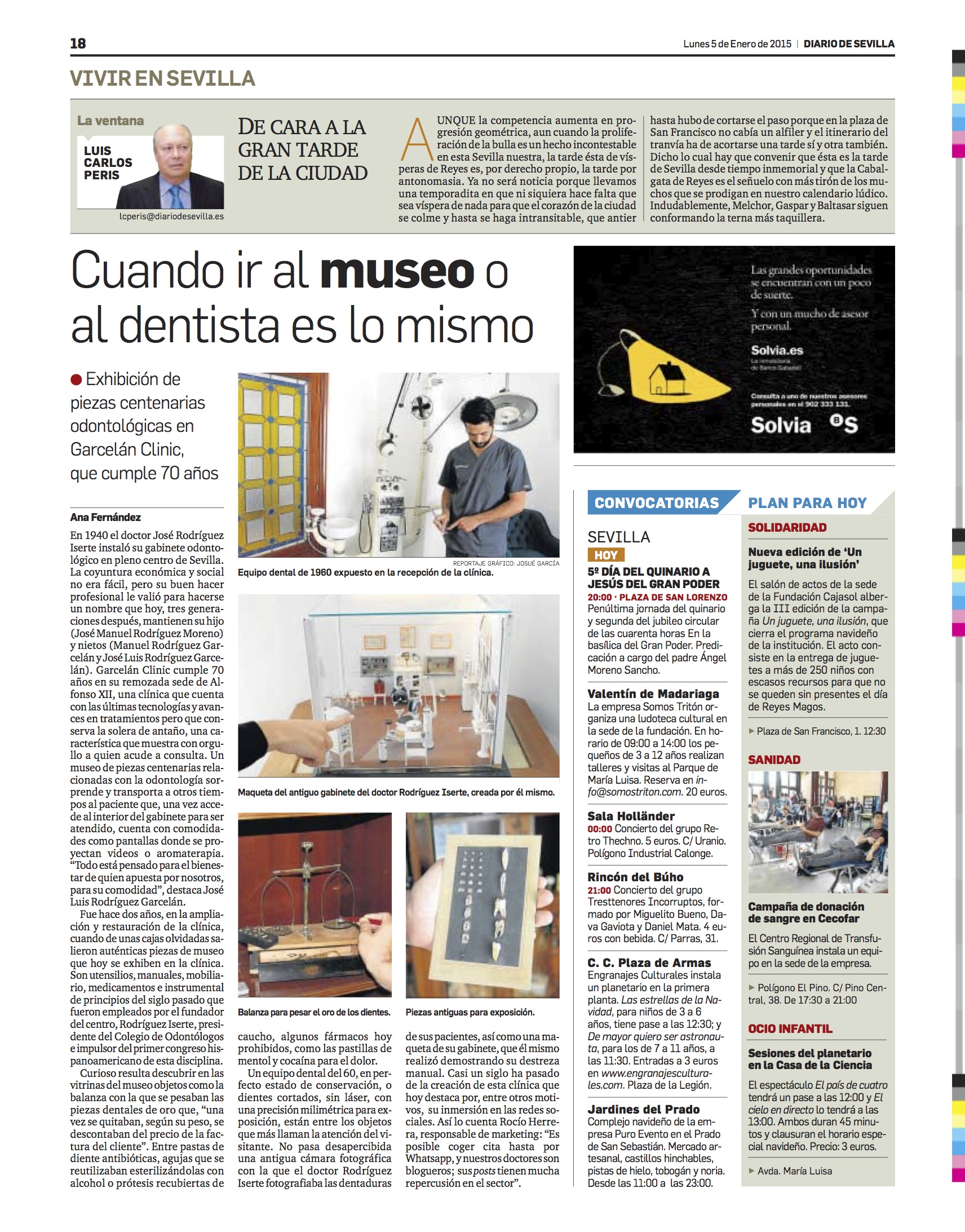 Museo dental noticia en Diario de Sevilla